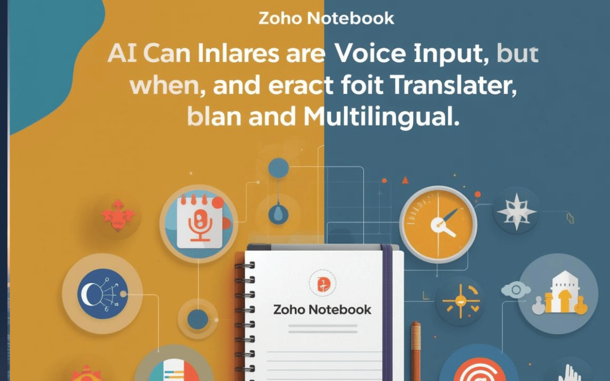 Meet Your Smartest Note-Taker Yet: Zoho Notebook’s AI Upgrades Bring Voice, Translation & Multilingual Power