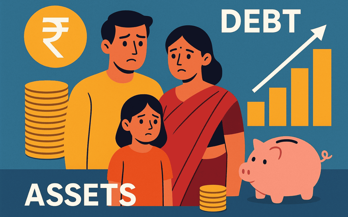 Indian Households’ Debt Surges Ahead of Asset Growth